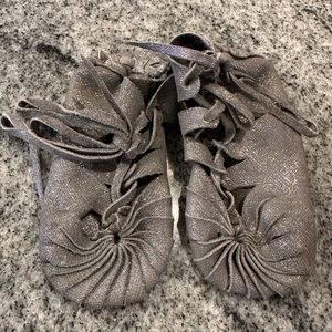 Django handmade baby sparkly gladiator booties